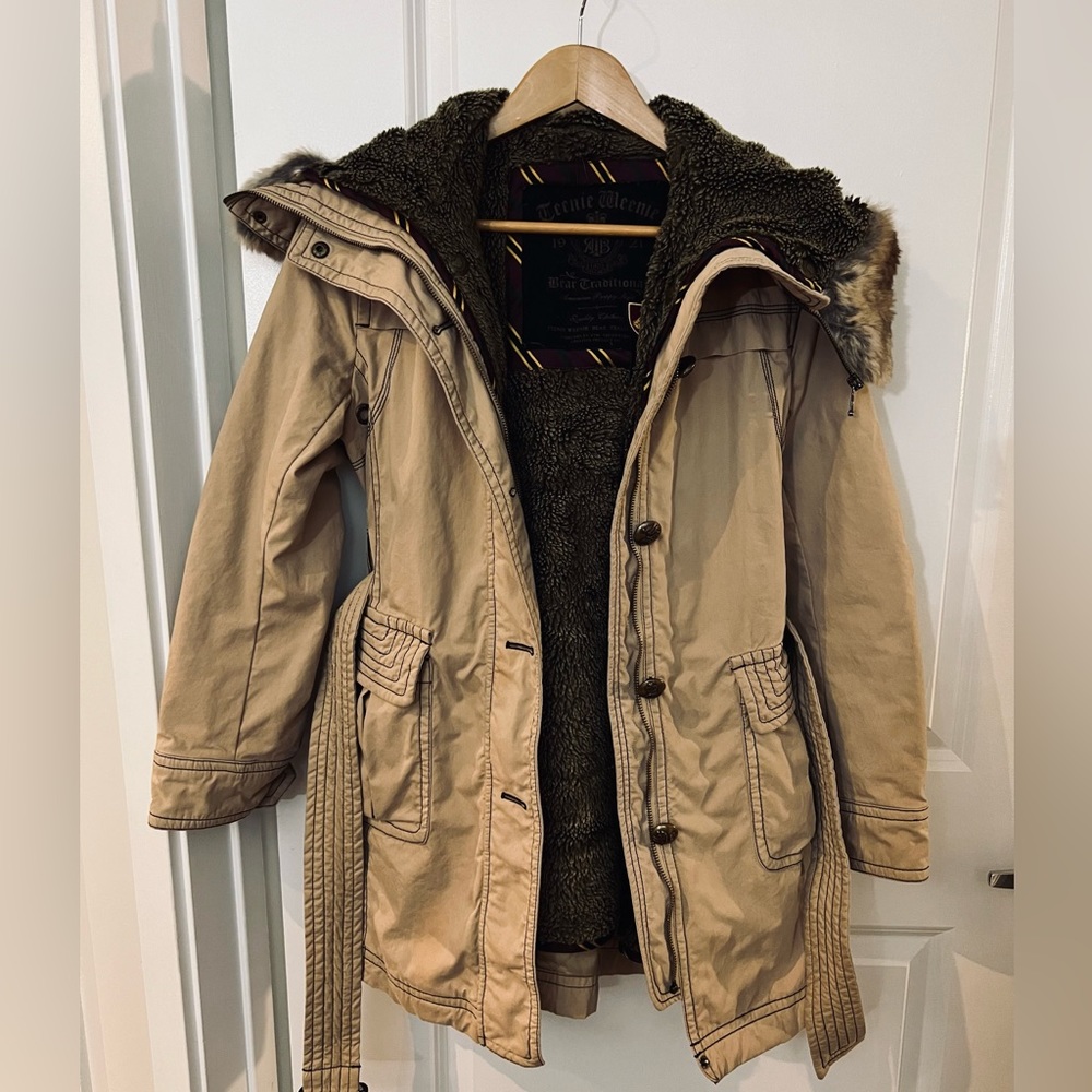 Teenie weenie detachable fur jacket